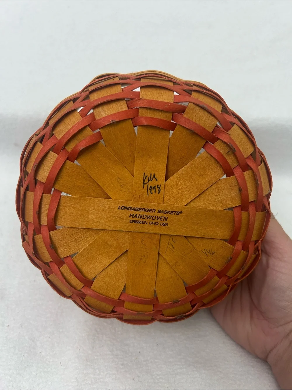 Longaberger 1998 Mother’s Day Rings & Things Basket